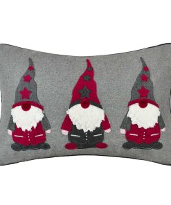 Funda de Almohada de Navidad con Diseño de Duendes, Funda