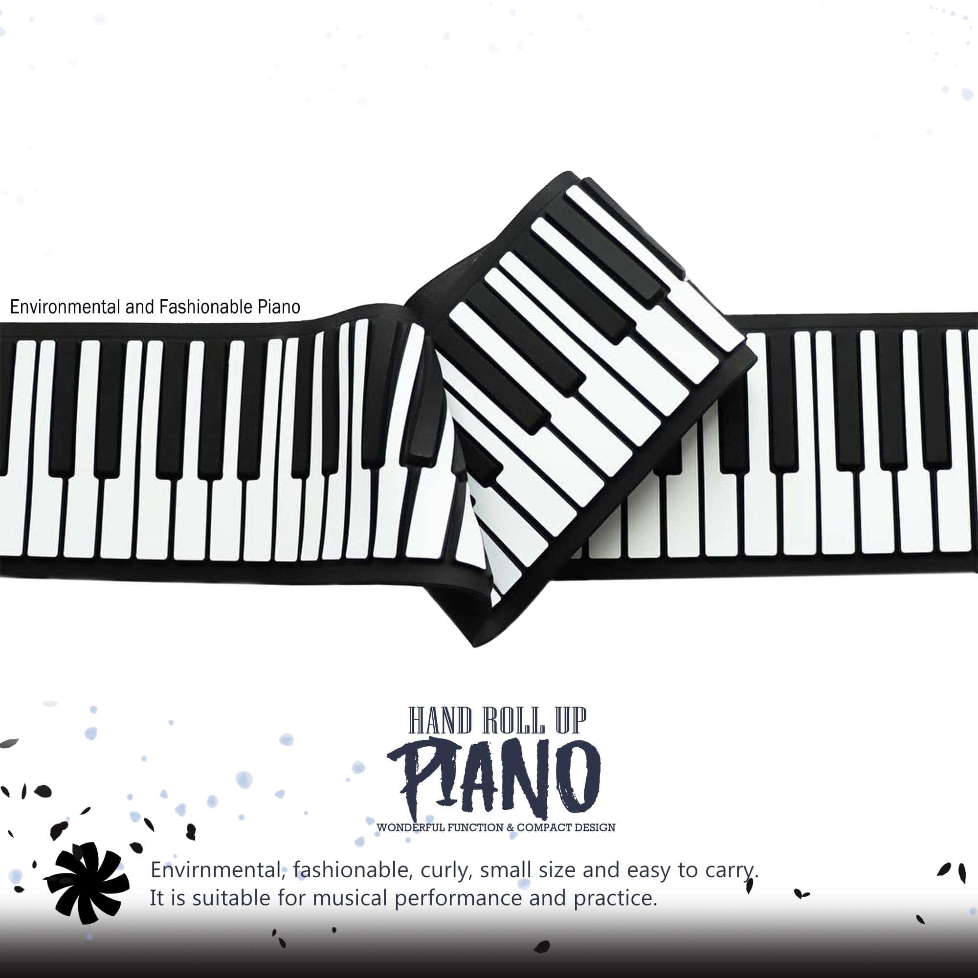 Teclado de Piano KikerTech Roll Up con Altavoz Incorporado - Imagen 4