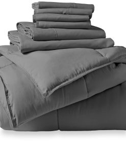 Juego de Edredón y Sábana Bare Home Bed-in-A-Bag de 7