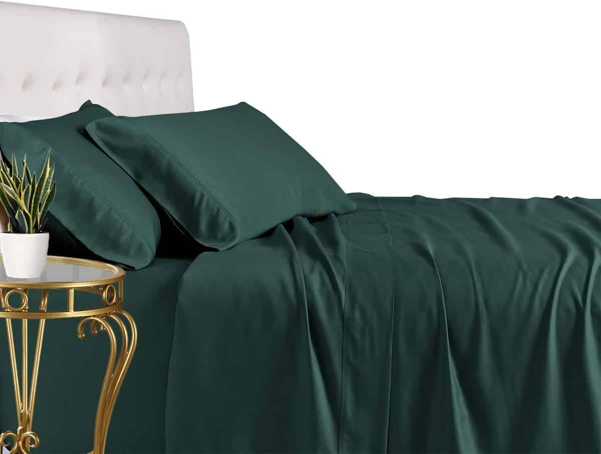 Juego de sábanas de bambú Viscosa de -Teal