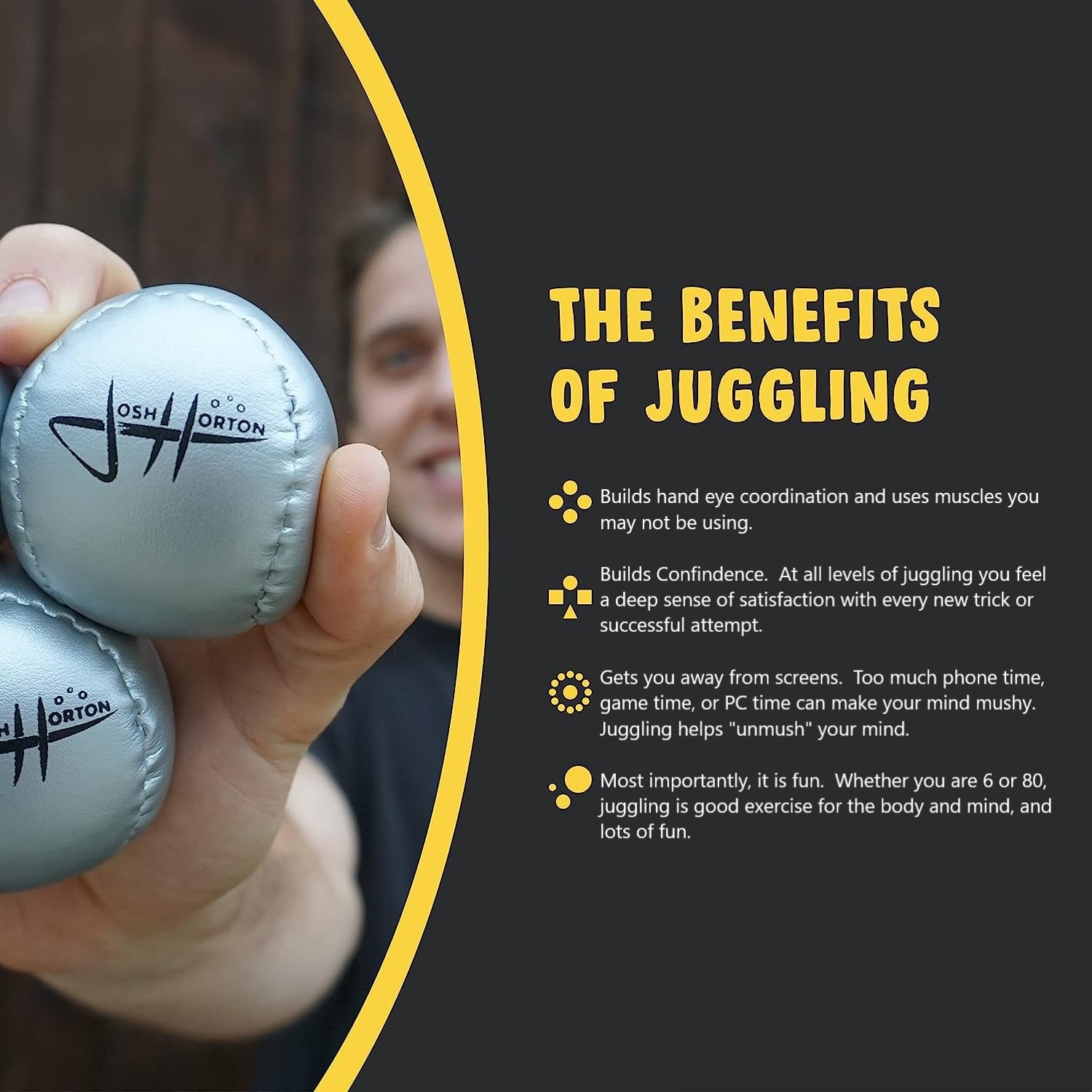 Set de Malabares para Principiantes Zeekio Kids por Josh - Imagen 4