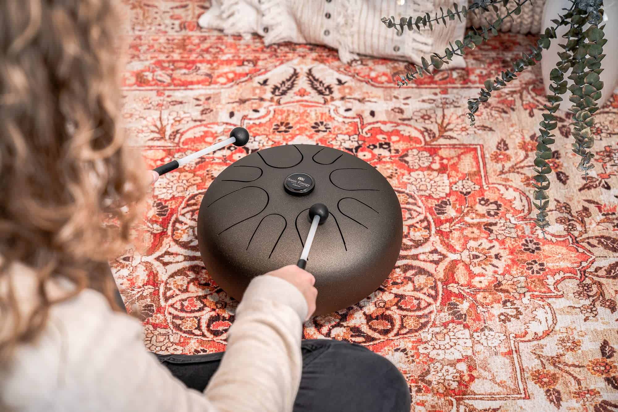 Meinl Sonic Energy Steel Tongue Drum 8 Notas 16" con Mazos, - Imagen 6