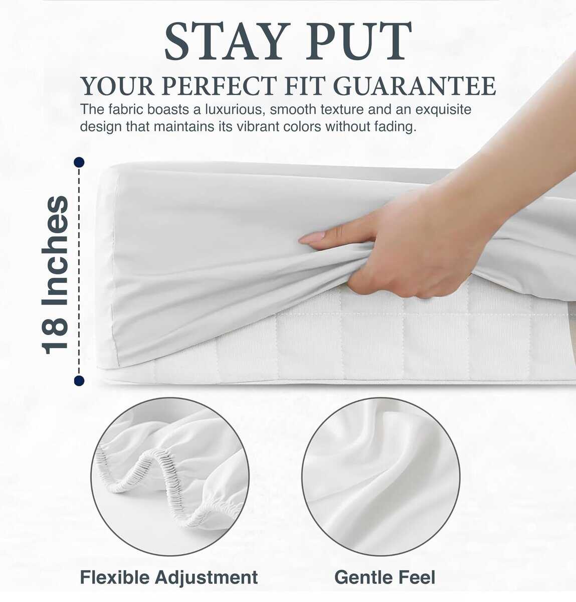 Juego de Sábanas de 100% Algodón Egipcio Queen 800 Hilos 4 - Imagen 10