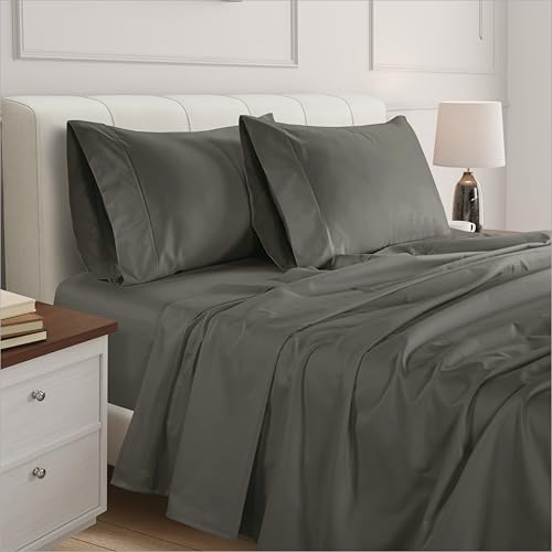 Juego de Sábanas de Lino Twin 800 TC 100% Algodón Egipcio - - Imagen 4