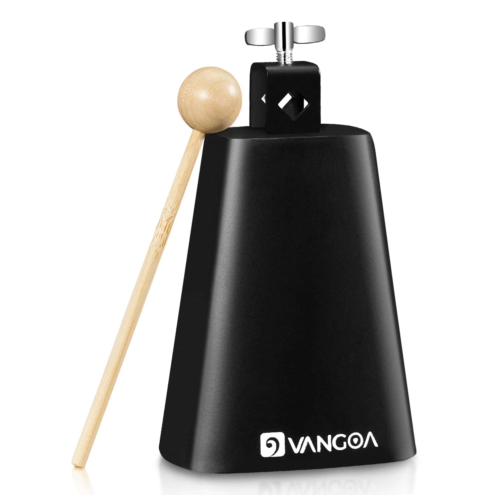 Vangoa 7 Pulgadas Metal Steel Cow Bell Noise Maker Cowbell