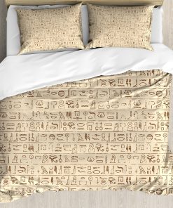 Set de Funda de Edredón de Estilo Egipcio Ambesonne,