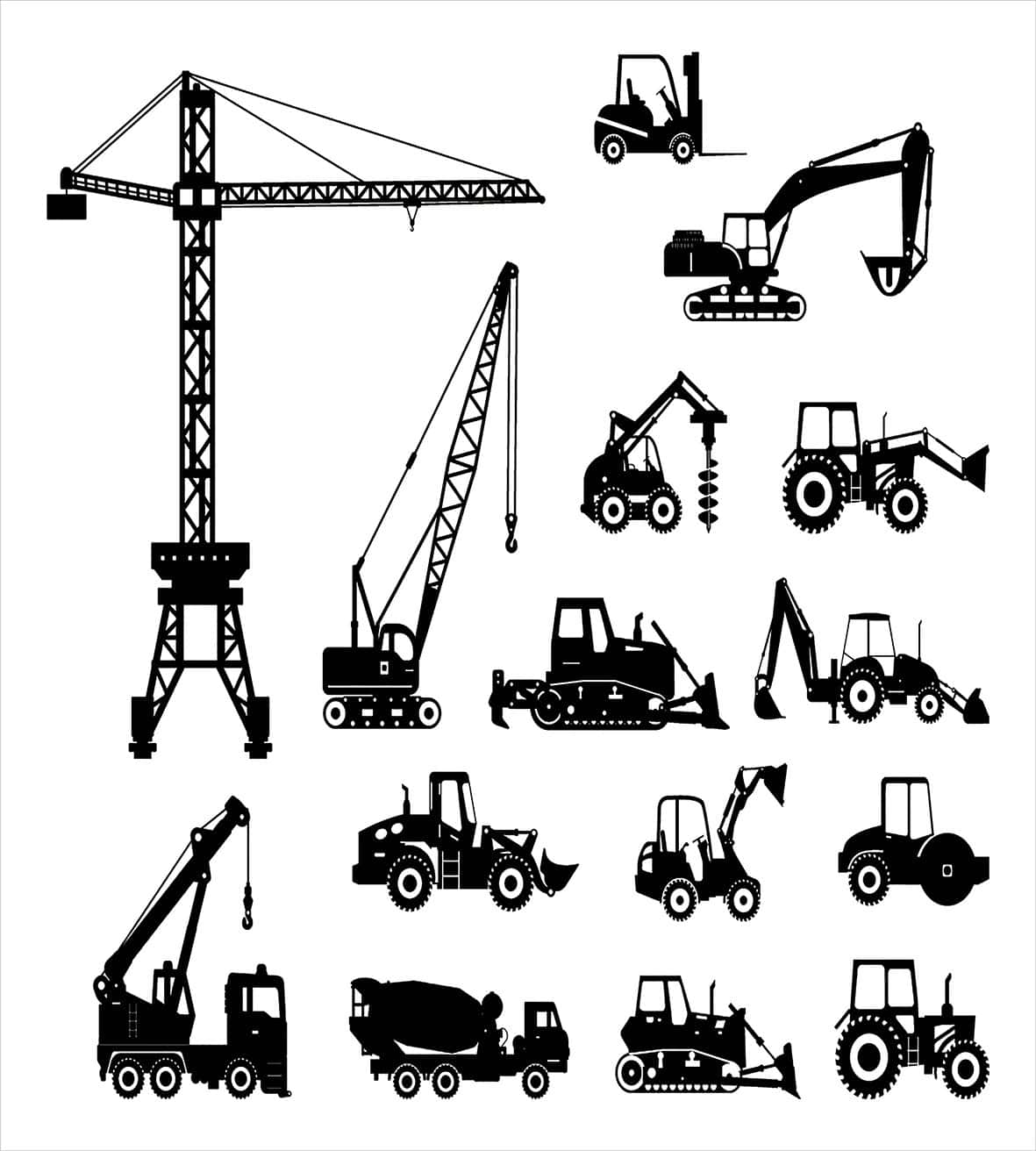 Juego de Funda Nórdica Ambesonne Construction, Siluetas - Imagen 3