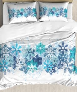 Juego de Funda Nórdica Lunarable Snowflake, Patrón de Nieve