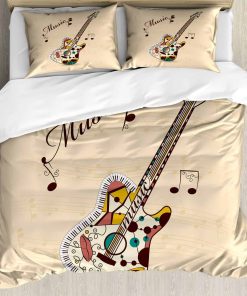 Juego de Funda de Edredón de Guitarra de Ambesonne,
