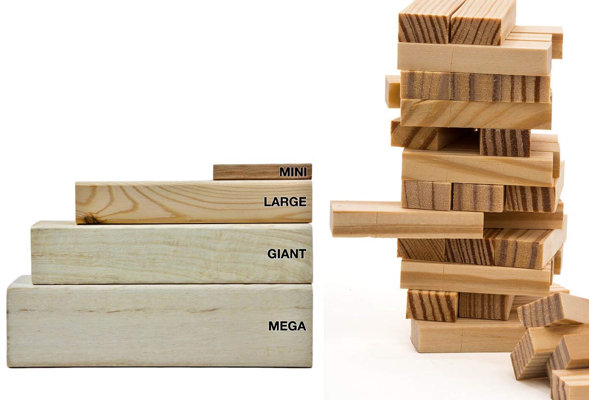 Juego Clásico de Torre de Madera Real Mini JA-RU (12 - Imagen 6