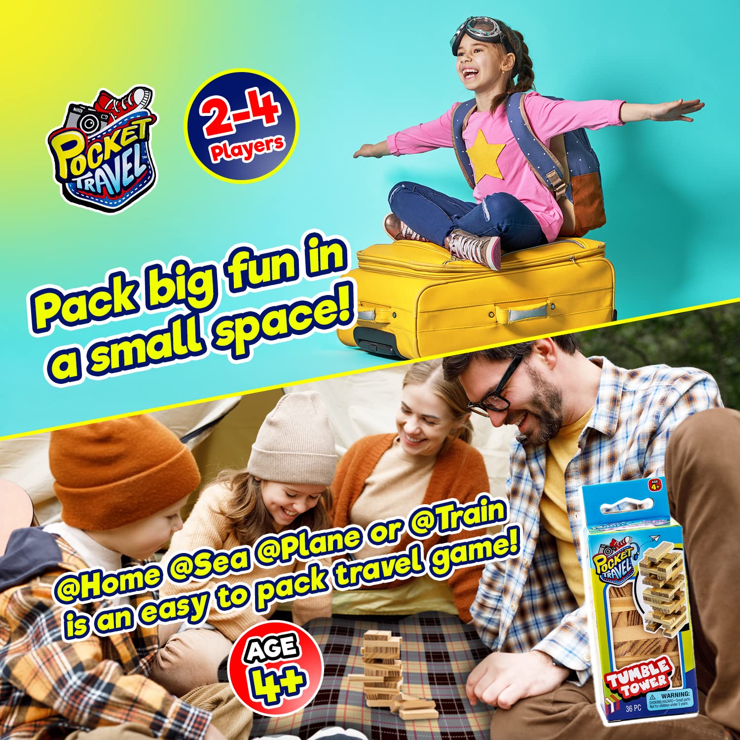 Juego Clásico de Torre de Madera Real Mini JA-RU (12 - Imagen 5