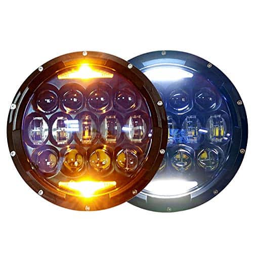 Proyector de Lente Azul COWONE de 130W de 7 pulgadas Faros