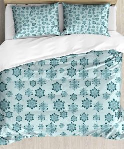 Juego de Funda Nórdica Ambesonne en Tonos Azul Claro Teal