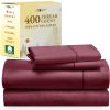 Juego de Sábanas 100% Algodón de California -Rojo Borgoña