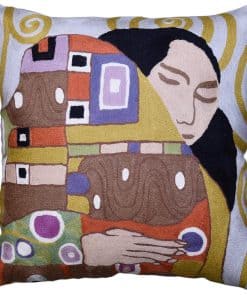 Funda de almohada moderna Klimt Embrace Art Nouveau Funda