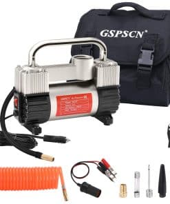 Inflador de neumáticos de plata GSPSCN de doble cilindro