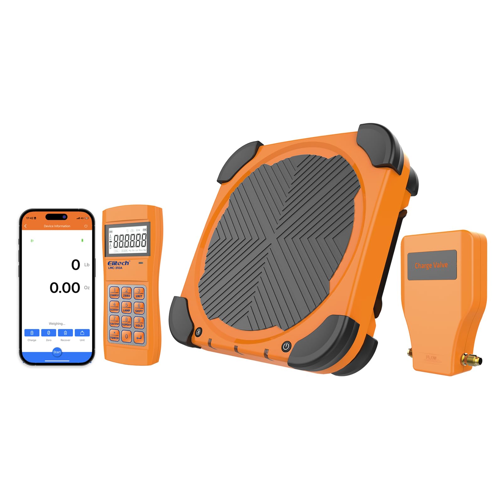 Báscula de refrigerante inalámbrica Elitech LMC-310A HVAC