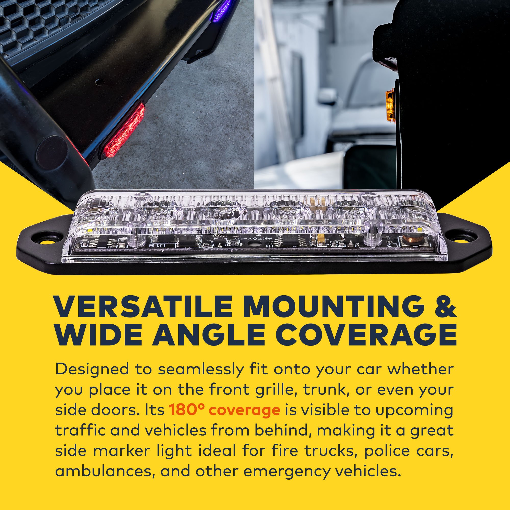 4pc PlanarFlash 6W Luz Intermitente Estroboscópica LED - Imagen 4