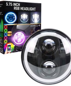 Faros LED RGB de Halo de 5 3/4 pulgadas para HD Iron 883,