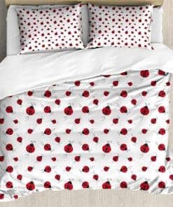 Juego de Funda Nórdica Ambesonne Mariquitas, Patrón de