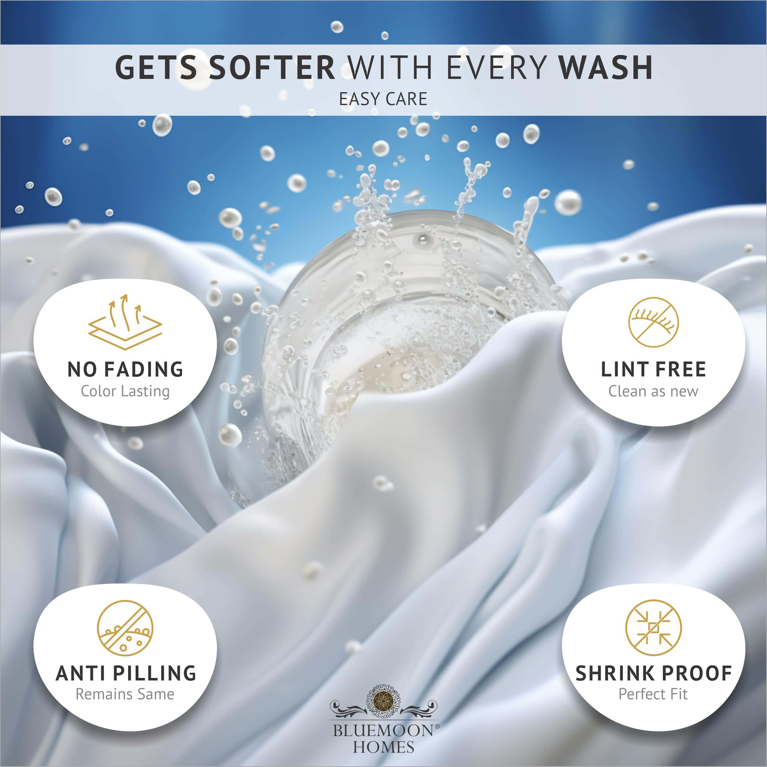 Juego de Sábanas 100% Algodón Egipcio -Blanco - Imagen 7