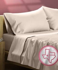 TEXAS LINEN CO. Juego de sábanas King de -Taupe