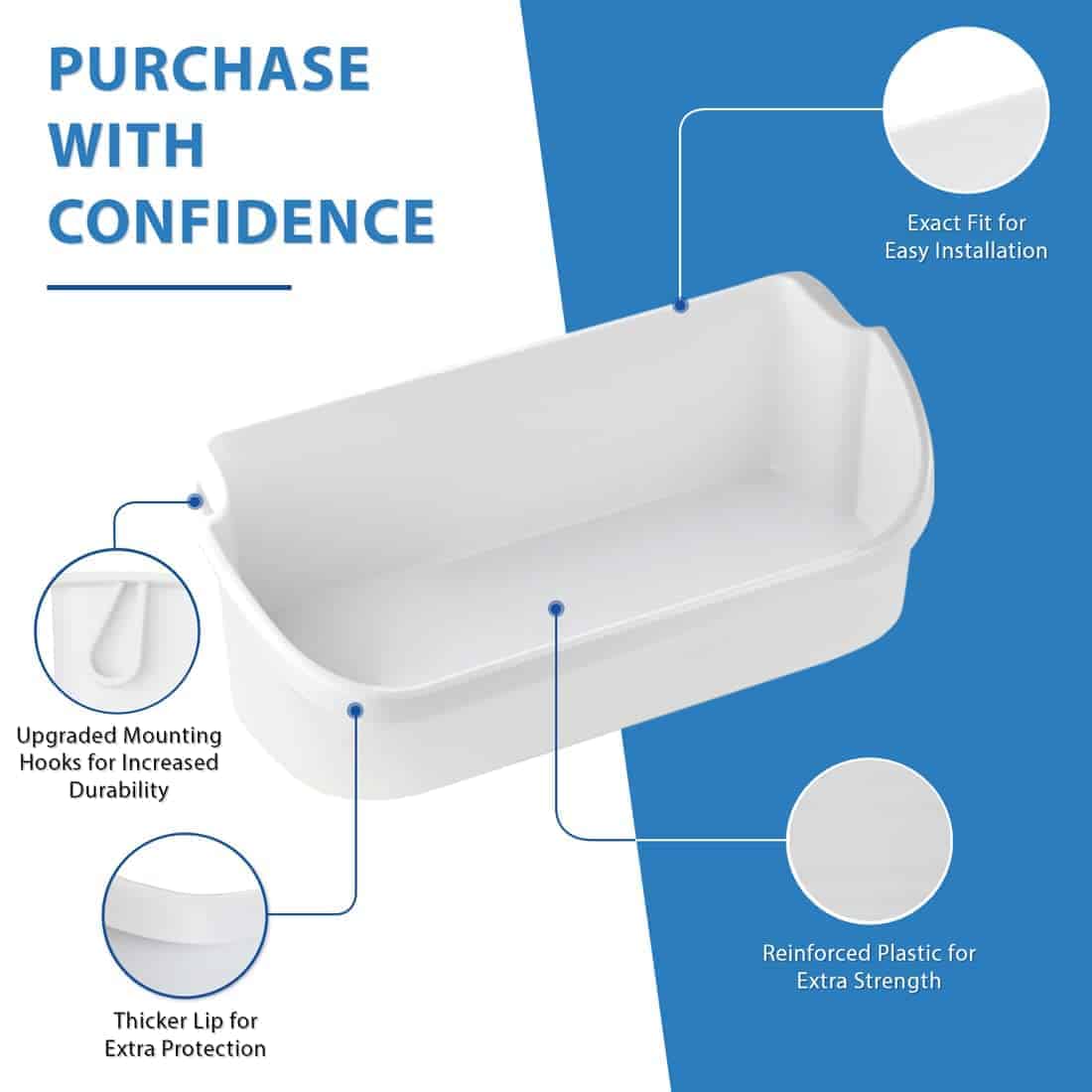 Bandeja de puerta mejorada para refrigerador Frigidaire - Imagen 5