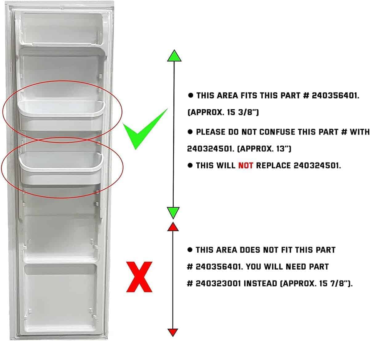 Bandeja de puerta mejorada para refrigerador Frigidaire - Imagen 7