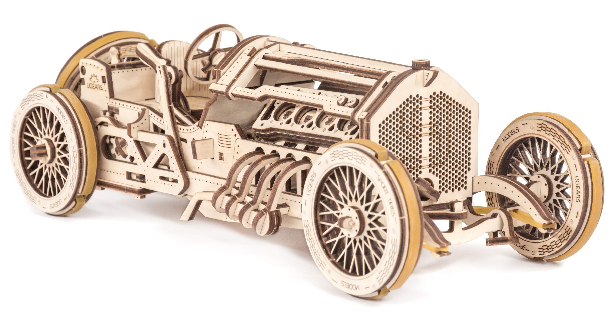 Modelo de Coche de Carreras Ugears U-9 Grand Prix de Madera