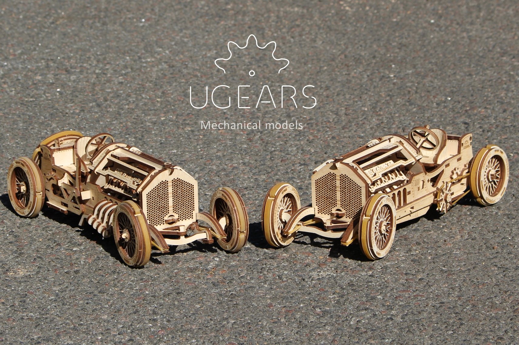 Modelo de Coche de Carreras Ugears U-9 Grand Prix de Madera - Imagen 7