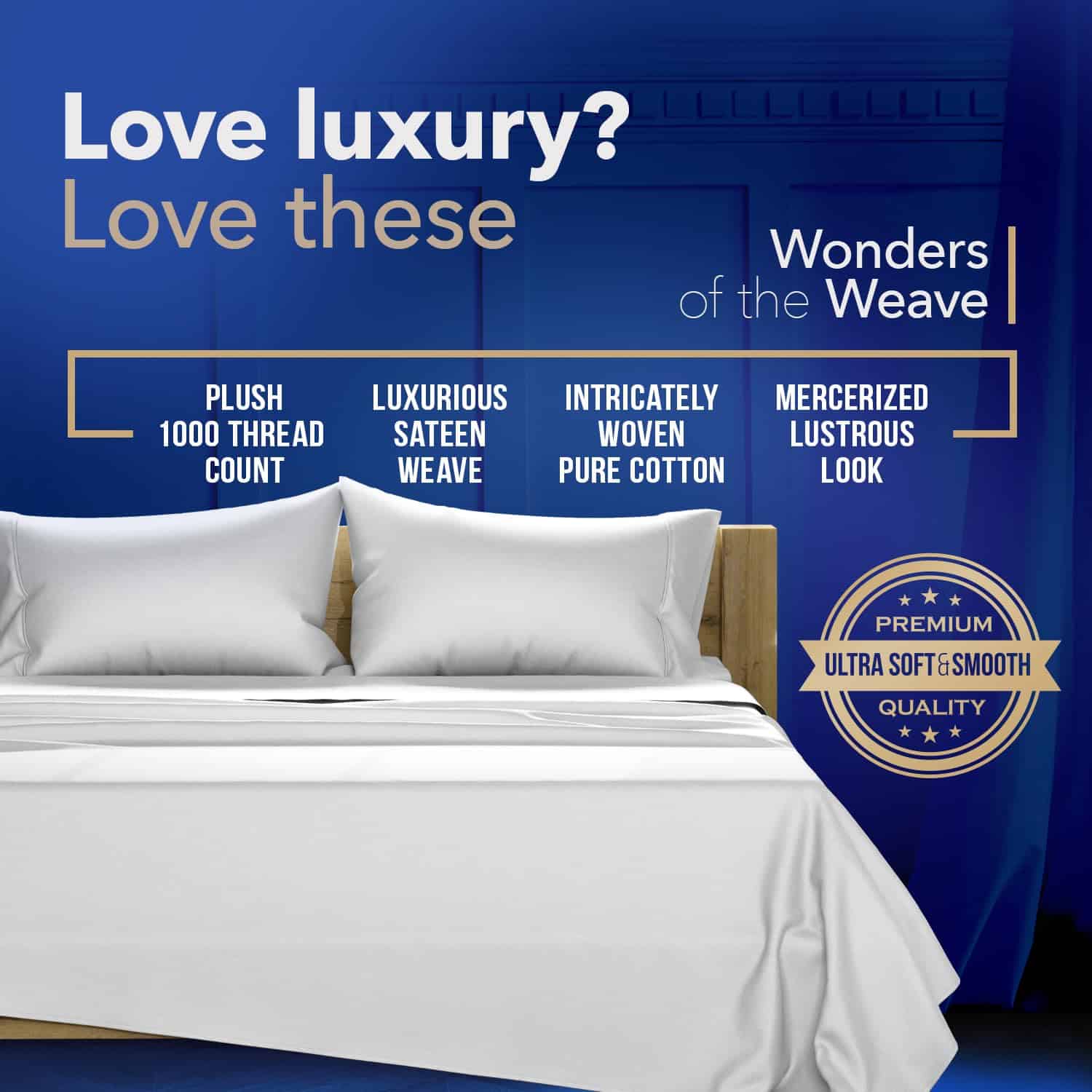 Juego de Sábanas Twin XL de 100% Algodón Egipcio TEXAS - Imagen 4