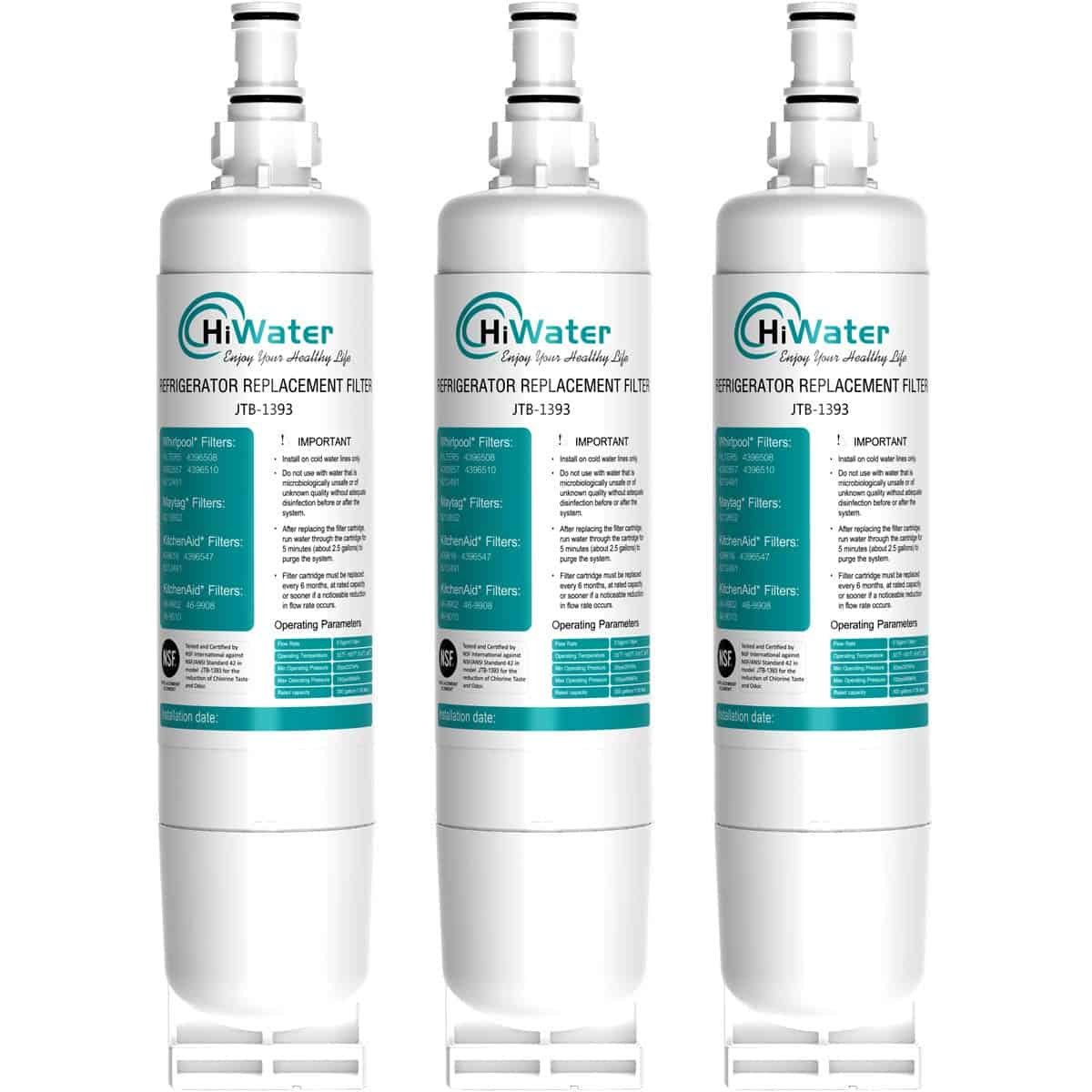 Filtro de Refrigerador HiWater 4396508 Compatible con