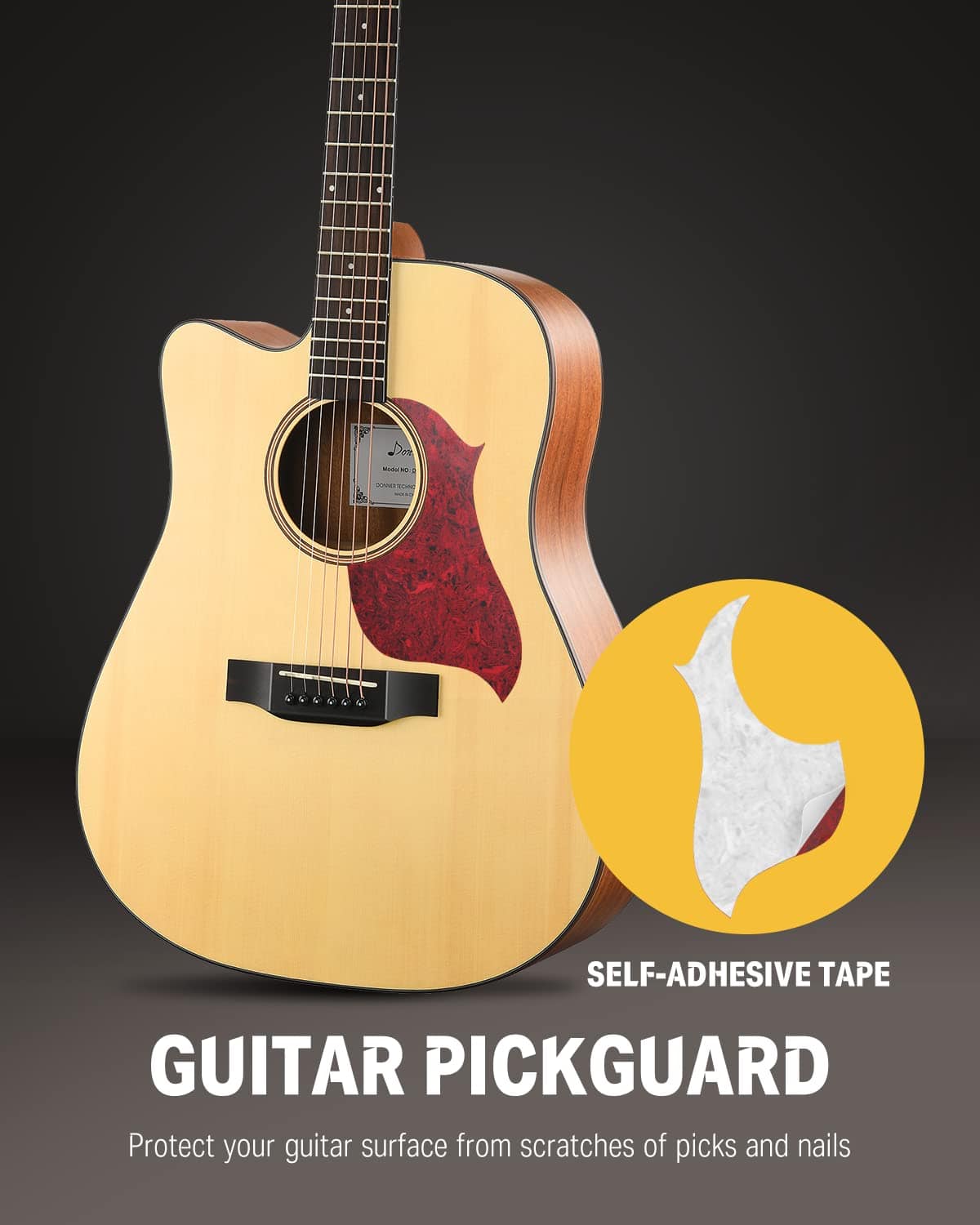 Kit de Guitarra Acústica Donner para Zurdos para - Imagen 6