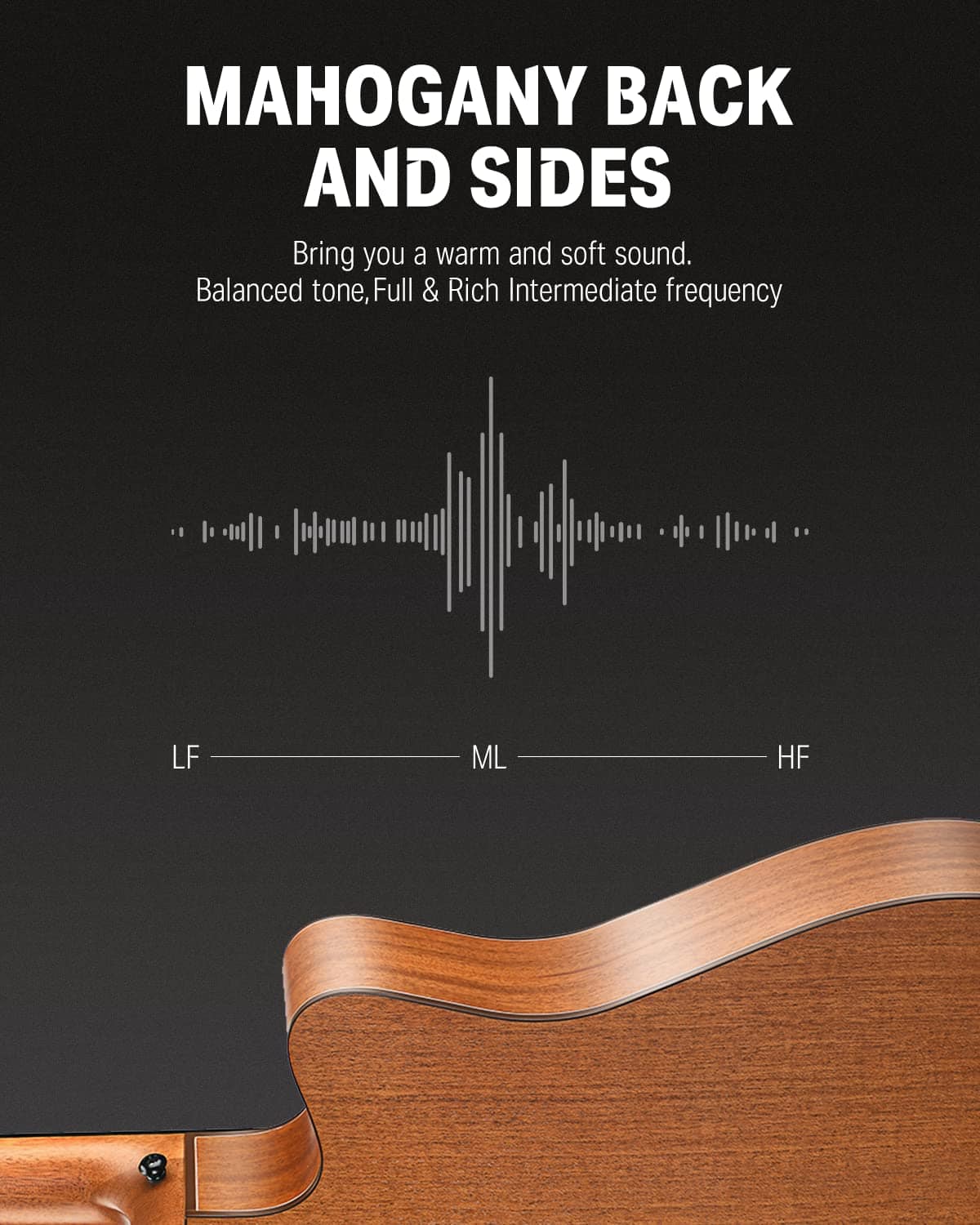 Kit de Guitarra Acústica Donner para Zurdos para - Imagen 4