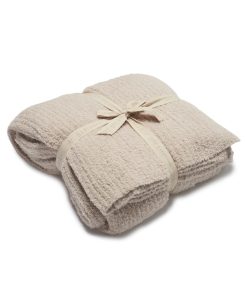 Barefoot Dreams CozyChic Ribbed Bed Blanket Full/Queen Stone