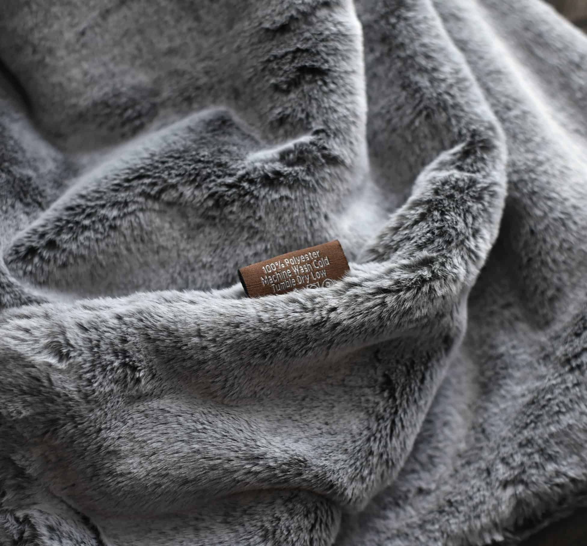 Manta de lujo de piel sintética extragrande -Doble cara fros - Imagen 3