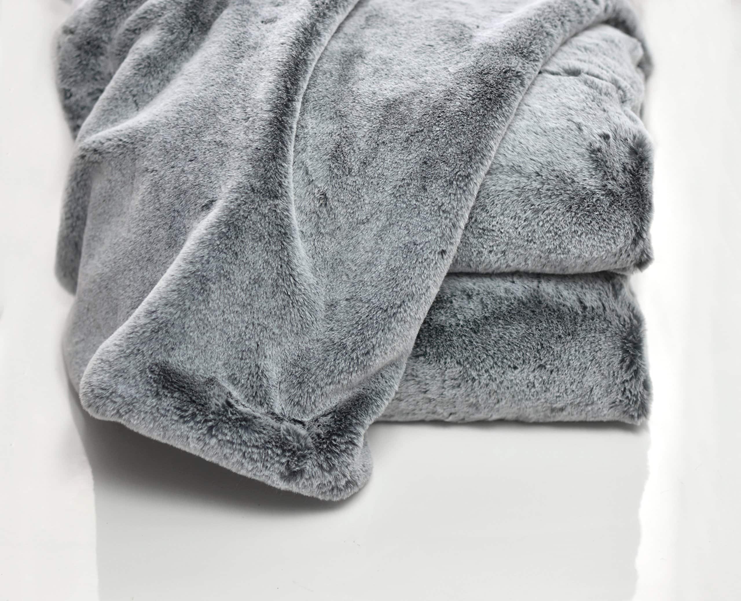 Manta de lujo de piel sintética extragrande -Doble cara fros - Imagen 4