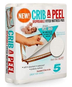 PEELAWAYS Crib-A-Peel Sábanas de Cuna Desechables