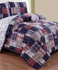 Set de Edredón de 4 Piezas de Tema Deportivo de Béisbol