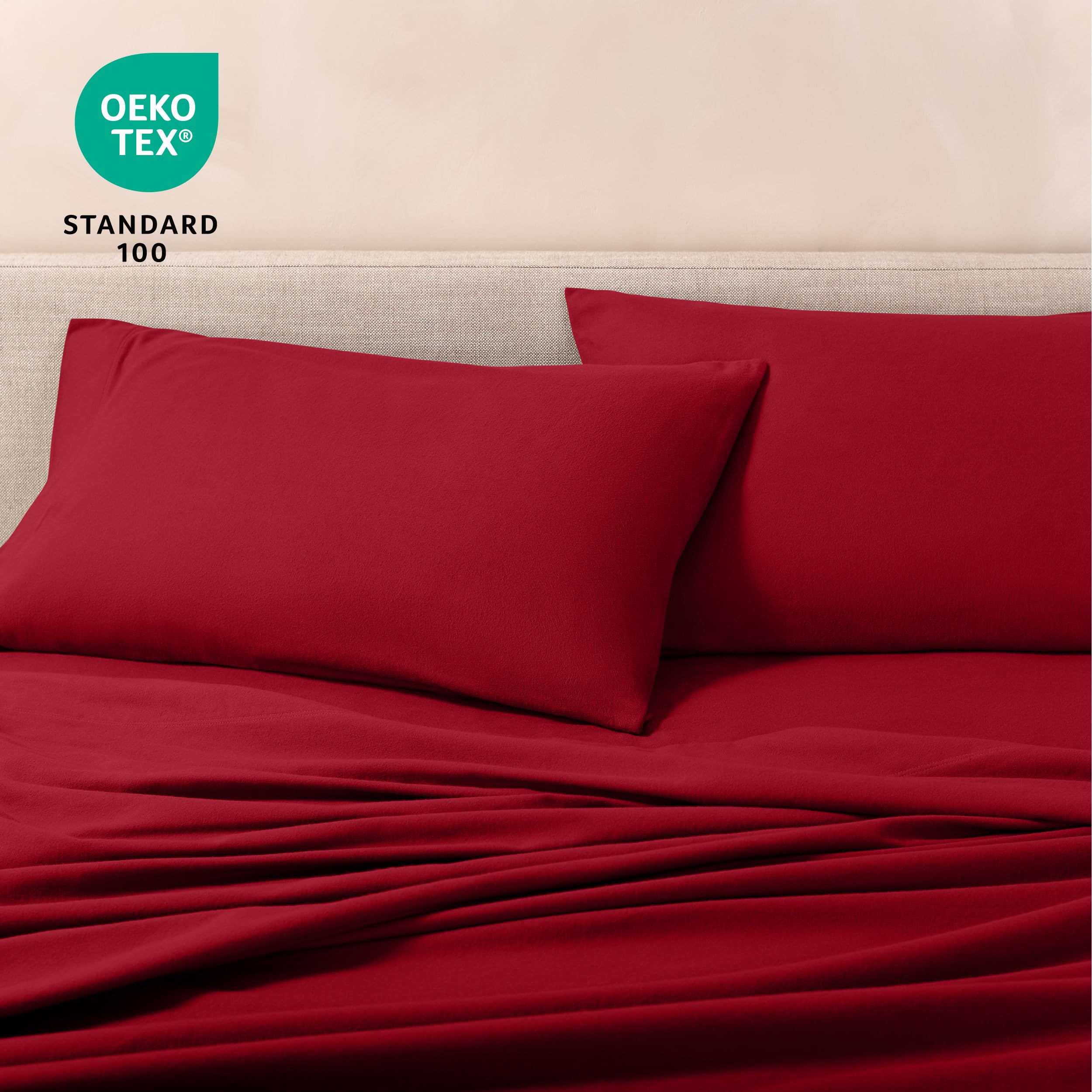 Juego de sábanas de franela Bare Home 100% algodón, suave, - Imagen 7