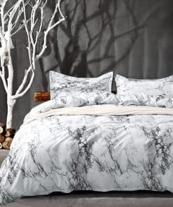 Juego de Funda Nanko para Edredón de Cama Queen Blanco y