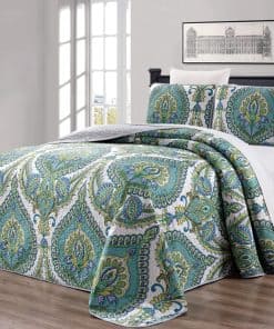 Juego de Colcha Reversible de 3 Piezas (100 X 95) de Gran