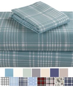 Juego de sábanas de franela turca de algodón -Reo Plaid
