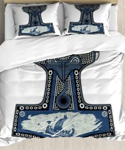 Lunarable Juego de Funda nórdica Vikinga, Motivos de