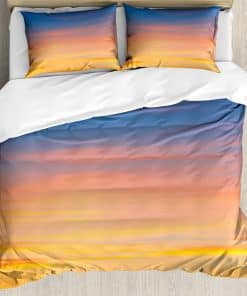 Juego de Funda nórdica Ambesonne Sky, Patrón de puesta de