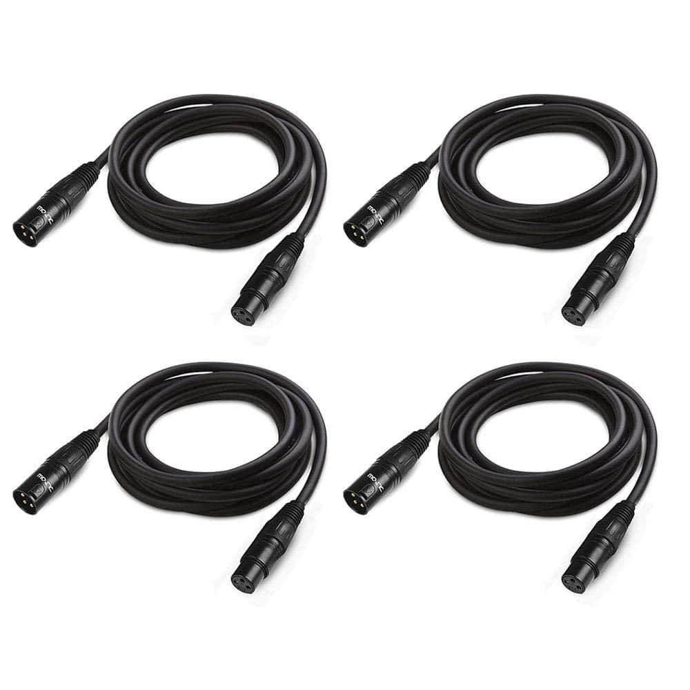 Cable DMX Flexible de 10 pies JLPOW, Cable XLR de Señal de