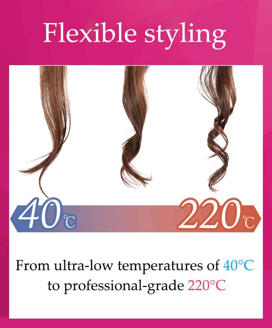 Plancha rizadora automática de 28 mm AC100V-240V La Cururin - Imagen 6