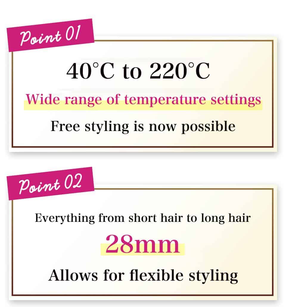 Plancha rizadora automática de 28 mm AC100V-240V La Cururin - Imagen 4