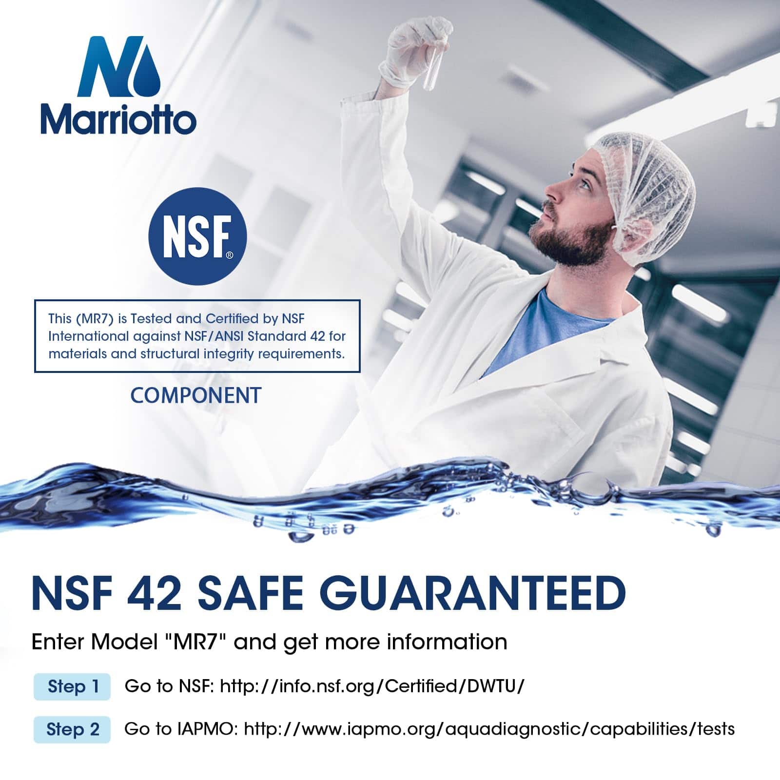 Filtro de agua para refrigerador MARRIOTTO -Blanco - Imagen 5