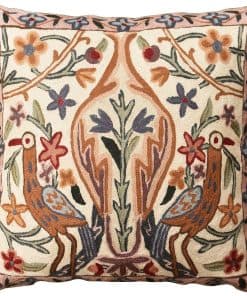 Funda de cojín Kashmir Designs Tree of Life Crane Cream